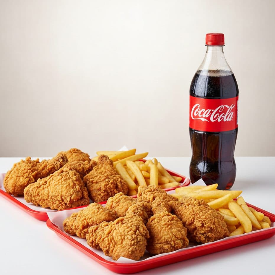 Family Meal — 10 pcs chicken, 1.5L Pepsi, 4 small fries